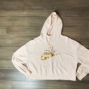 Nike crop hoodie sweatshirt